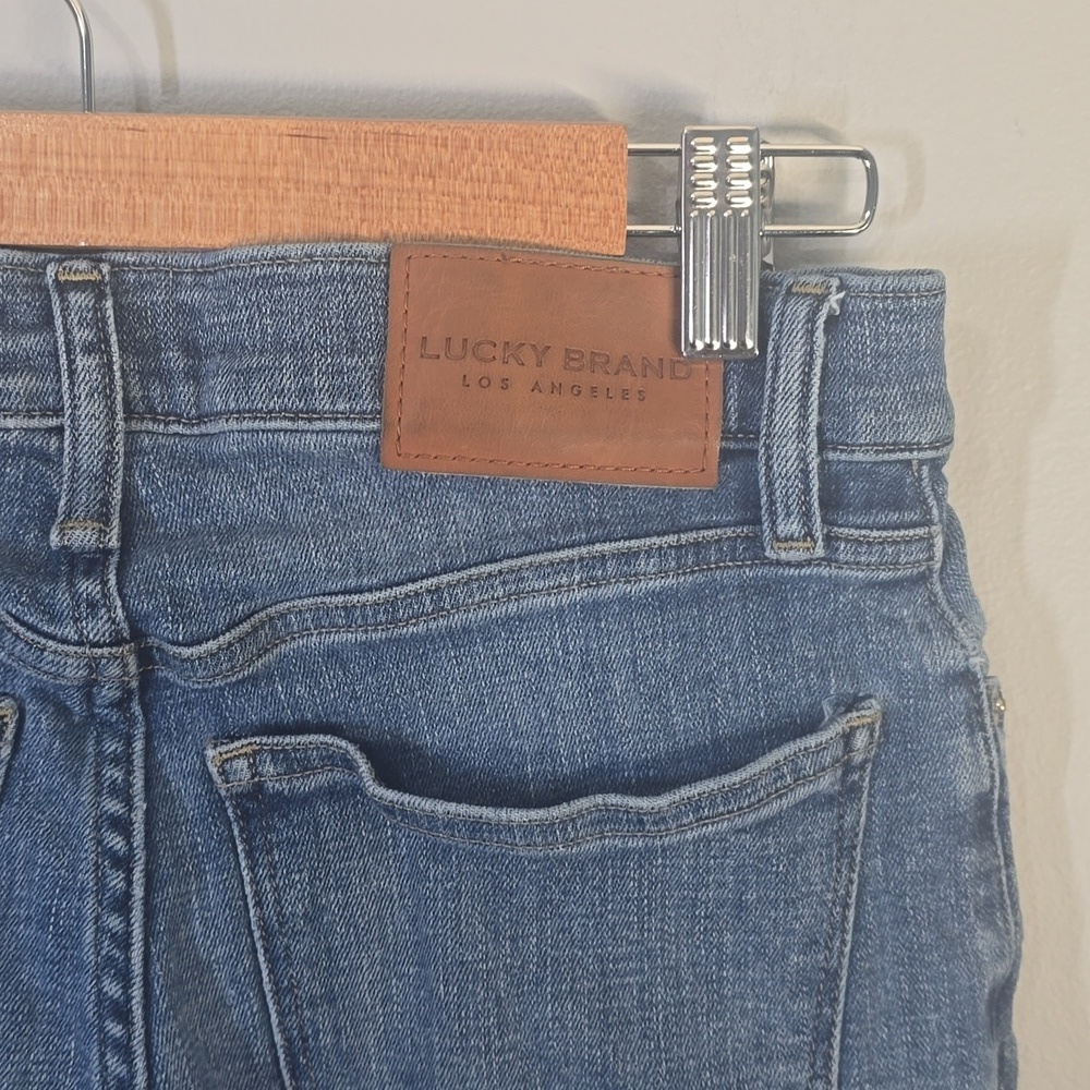 Lucky BRAND JEANS women's Size 8  Blue Ankle High Rise Skinny Bridgette Boho - Picture 13 of 16